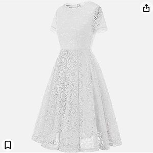DRESS TELLS white formal/cocktail lace dress | Size: M | Color: White | New